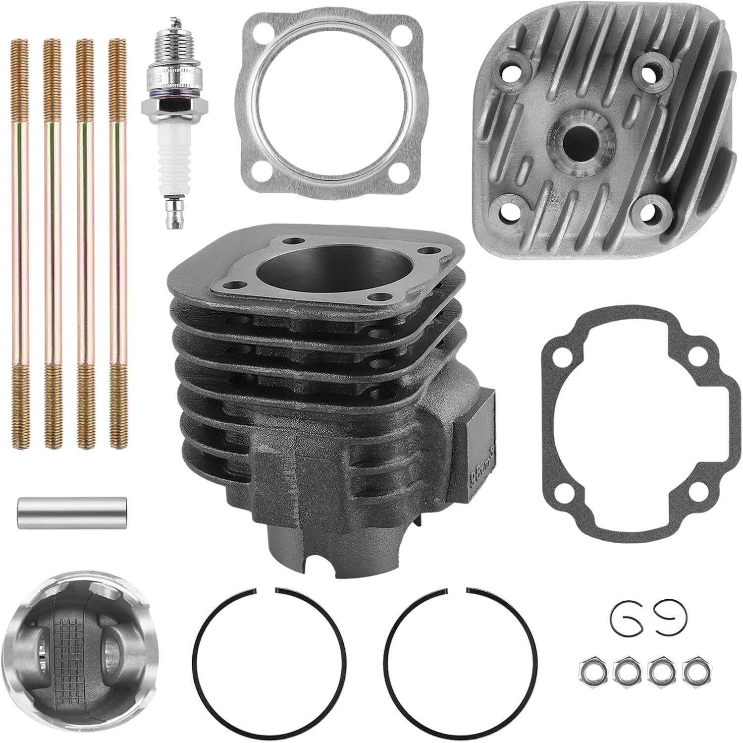maXpeedingrods Cylinder Head Piston Gasket Top End Kit for Polaris Predator 90 2003-2006, for Polaris Sportsman Scrambler 90 2001-2006, Replacement for 0450007 0451091