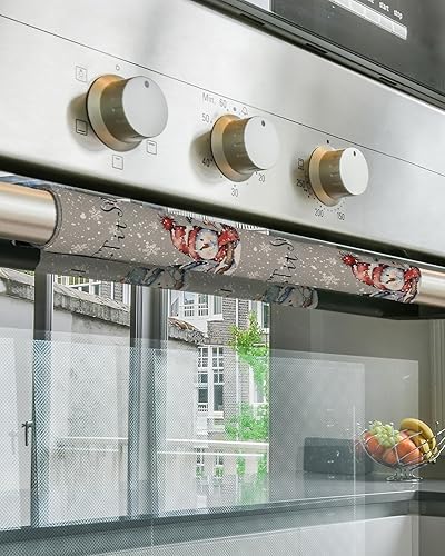Miniatura 5 de Juego de 2 fundas navideñas para manijas de puerta de refrigerador, lavavajillas, microondas, horno, nevera, estufa, electrodomésticos, accesorios