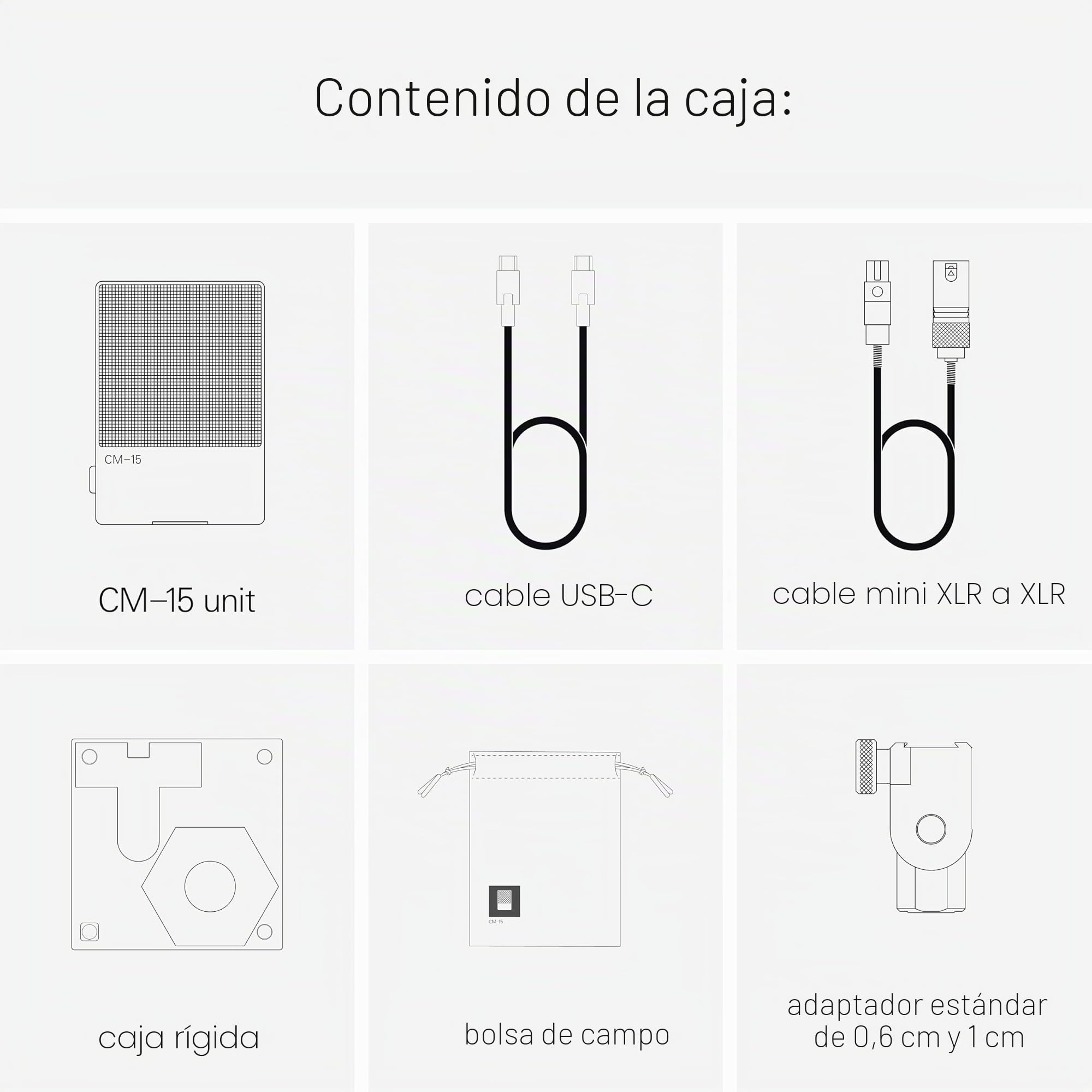 Teenage Engineering CM-15 (Micrófono de Campo portátil, Interfaz de Audio USB-C, Bluetooth, batería Recargable integrada, micrófono MEMS, Calidad de Sonido cristalina, Calidad de Estudio)