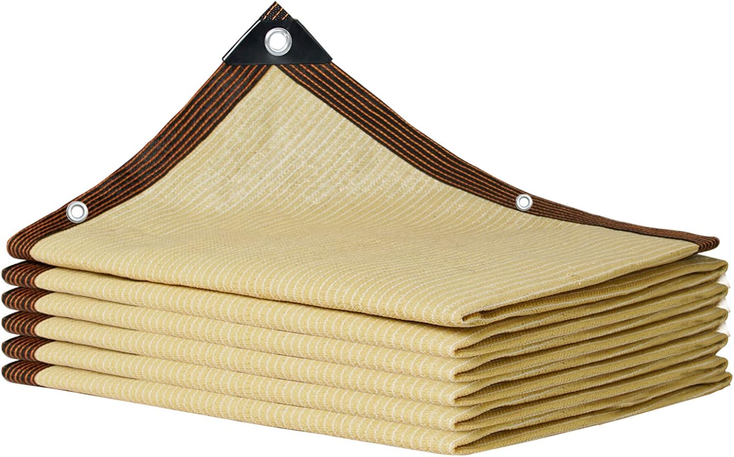 High Performance Shade Net, Outdoor Shade Netting, Uv-Resistant Privacy Mesh, Lightweight and Durable Shade Nets, for Garden, Backyard, Plants, Beige,2x3m(7 * 10ft)