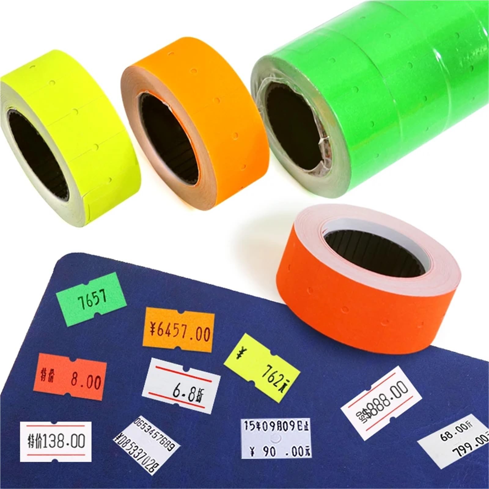 Lot de 30 rouleaux d'étiquettes de prix pour pistolet MX-5500