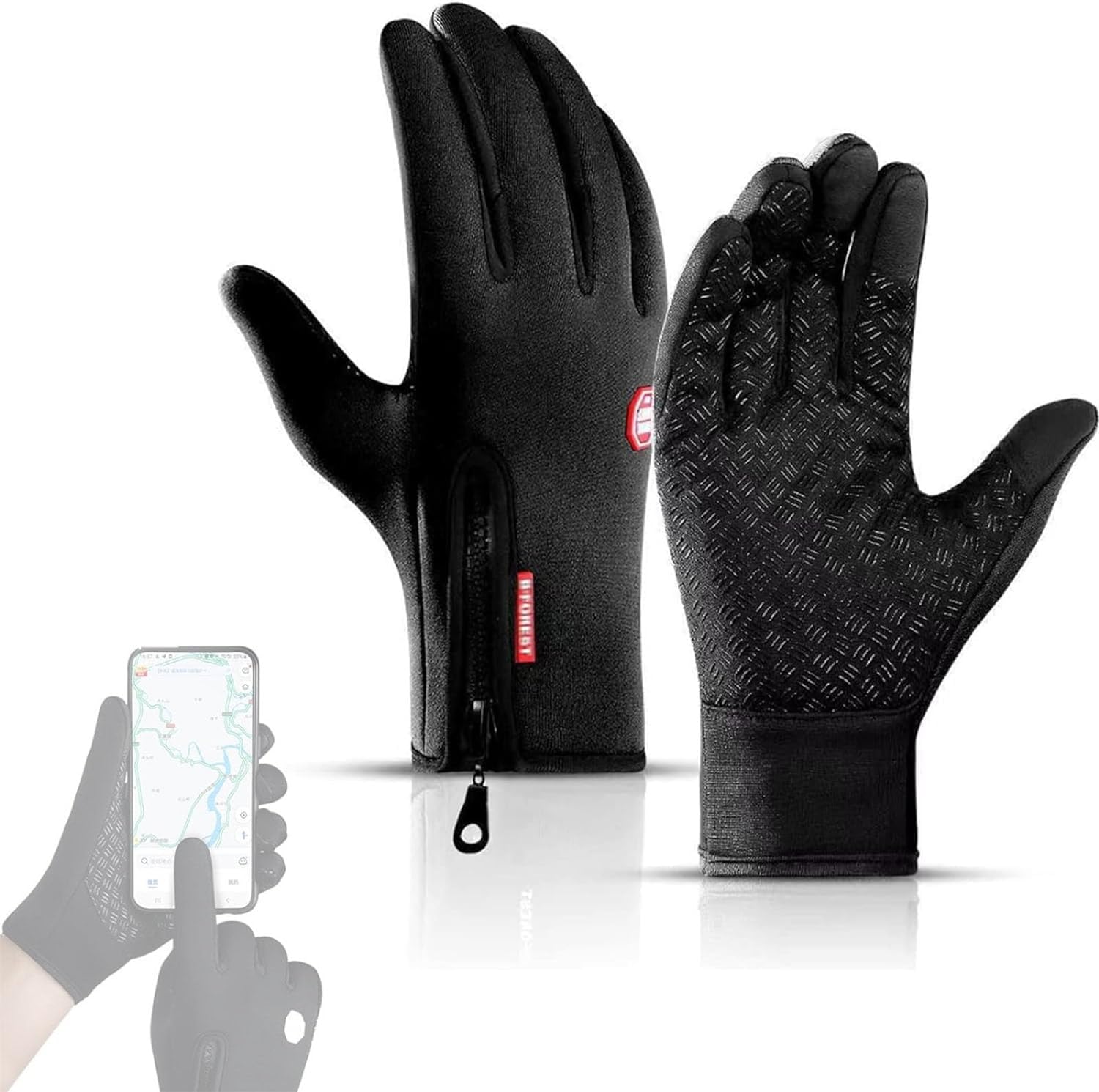 Ultimate Waterproof & Windproof Thermal Non-Slip Gloves, Thermal Touch Screen Waterproof Winter Gloves for Men & Women