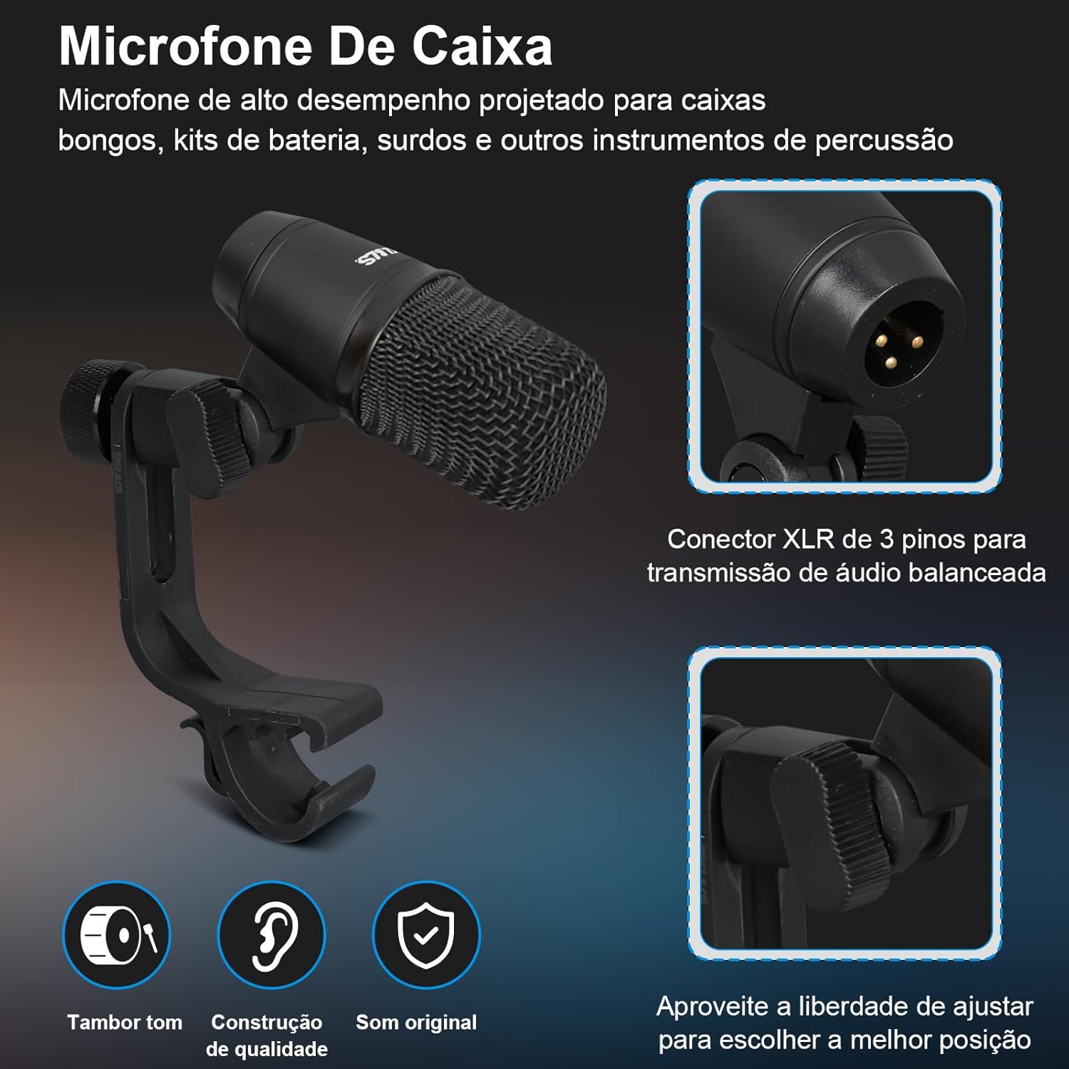 Instrument Condenser Microphones, K9 Cardiod Condenser Microphone Set