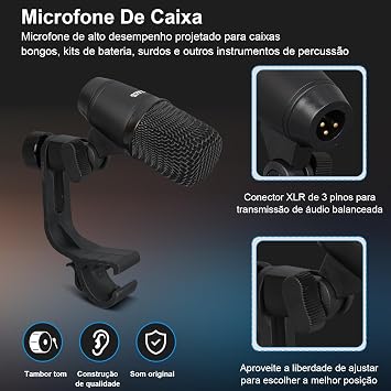 Instrument Condenser Microphones, K9 Cardiod Condenser Microphone Set