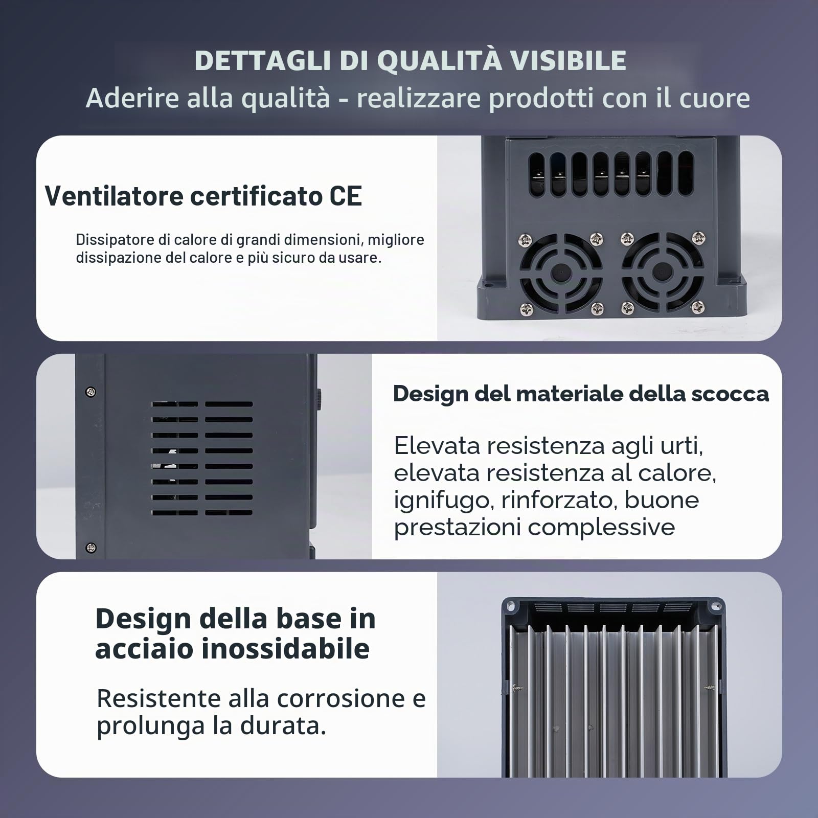Jadeshay Variatore di Frequenza VFD 2,2KW 8A Inverter 220V Monofase a 380V Trifase Regolatore di velocità del Motore 50/60Hz per Controllo velocità Motore Mandrino