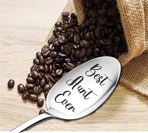 Miniatura 5 de Regalo para tía | Regalo de cuchara grabada para la mejor tía | Regalo de cumpleaños de Navidad para tía de sobrino sobrino | Regalos de menos de