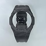 Carbon Fiber Case & Silicone Strap for Casio G-Shock GA-2100 & GA-2110 – Lightweight Shockproof Replacement Watch Band Set, Adjustable Length, Easy Install