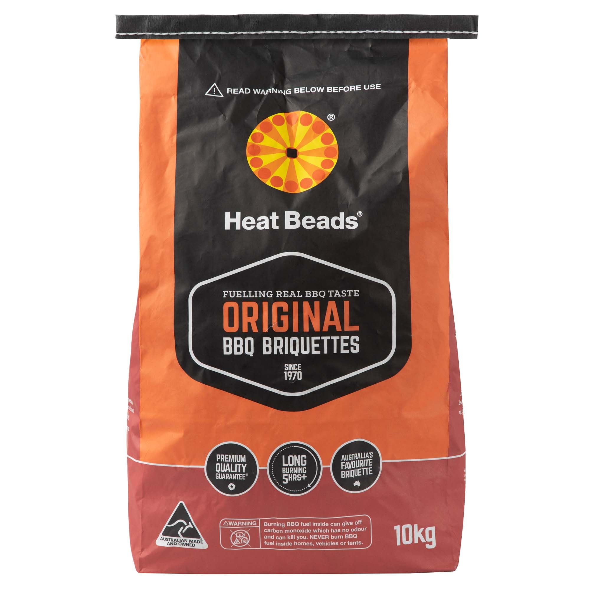 Heat Beads BBQ Briquettes 10 KG – Long Lasting Charcoal for BBQs – Barbecue Charcoal Briquettes