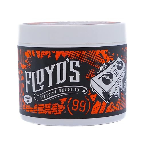 Floyd's 99 Pomada de sujeción firme impulsada por Suavecito - Fuerte fijación - Brillo medio - Soluble en agua - 4 oz