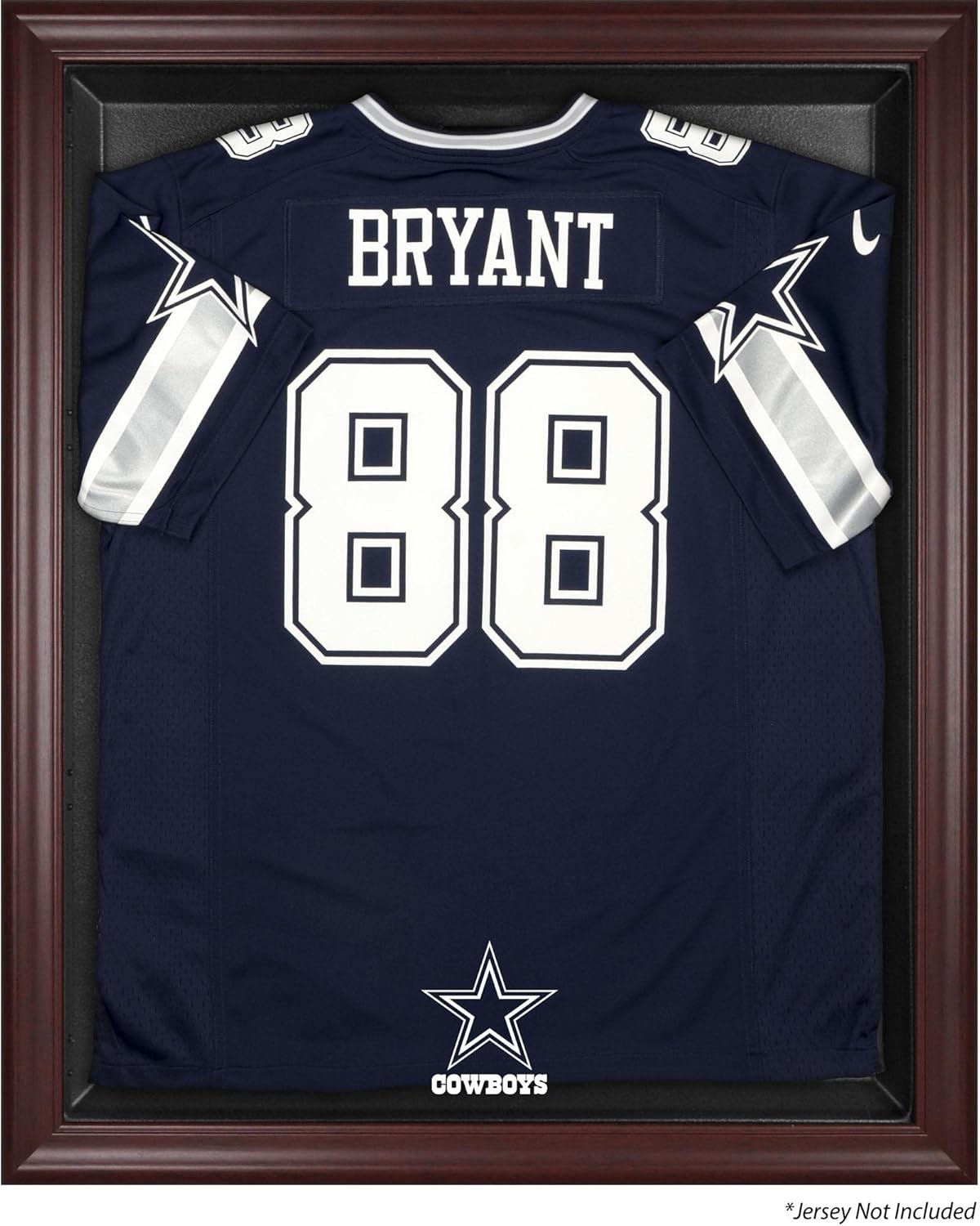 Dallas Cowboys Mahogany Frame Jersey Display Case Football Jersey Logo Display