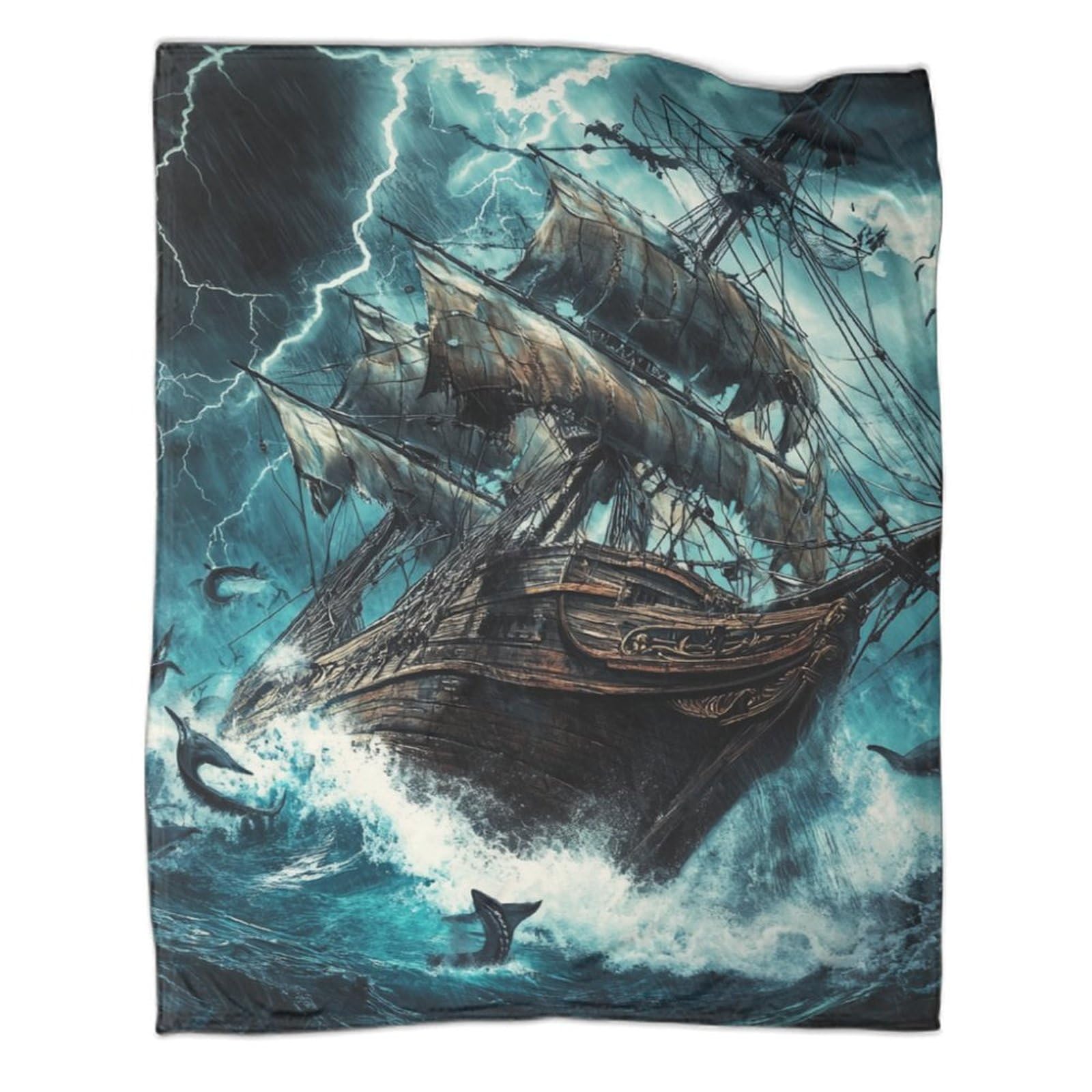 Couverture voilier super douce plaid de canapé adulte 100x130cm