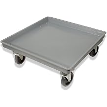 CRESTWARE 22" x 22" x 4-1/2" Plastic Dish Dolly, Gray RDOLLY2-1 Each