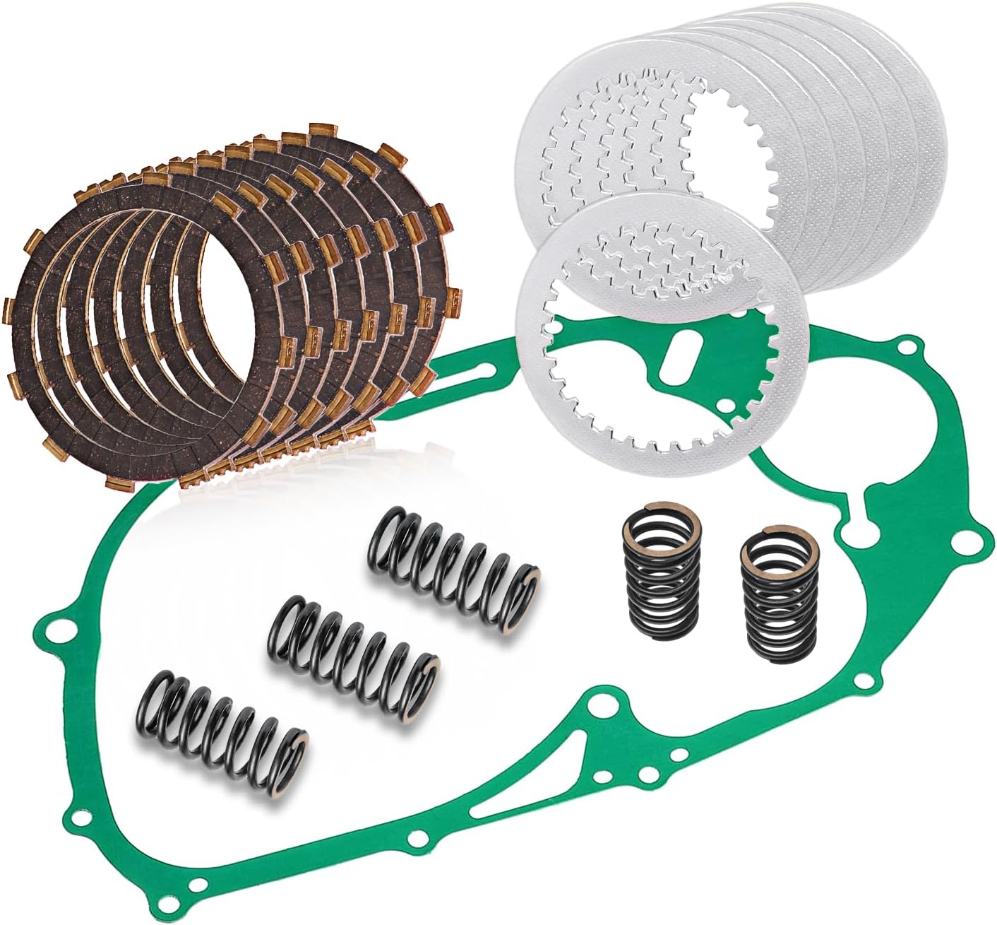 Clutch Plate Kit For Yamaha V Star 650 XVS650 XVS650A XVS650AT 1998-2016 4X7-16324-00-00 22U-16321-00-00 4X7-16325-00-00