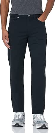 Amazon.com: Amazon Essentials Men's Straight Fit 5-Pocket Stretch Twill ...