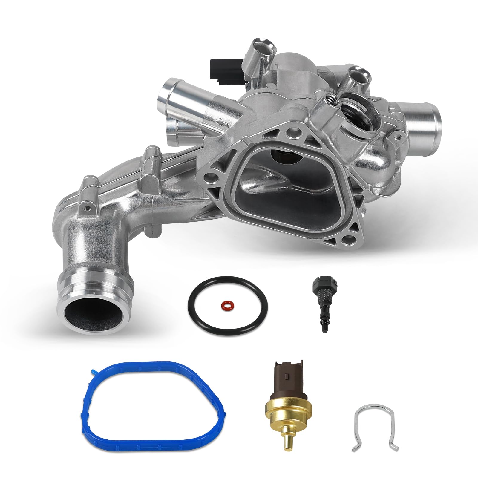 11537534521 Aluminium Thermostat Housing Compatible with Mini Cooper 07-13