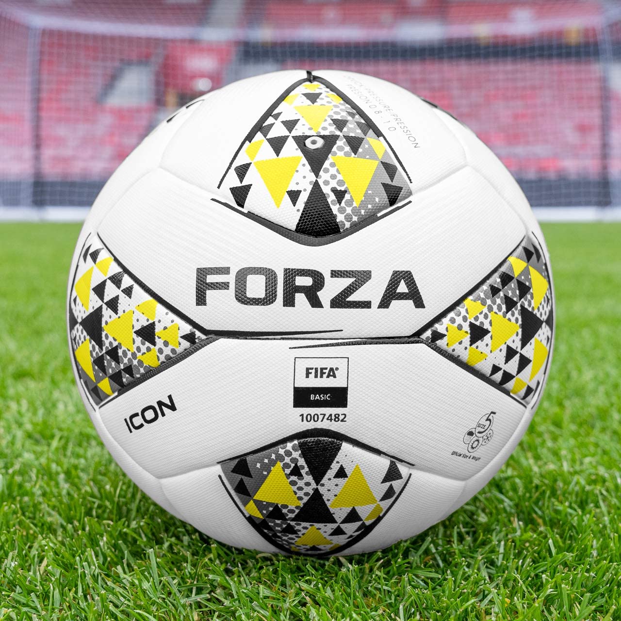 FORZA Footballs - Match, Training, Astro, Garden And Futsal Balls - The Best Football Balls On The Market - Expertly Manufactured Footballs (FORZA Icon Pro Match Ball, Size 5 (Senior))