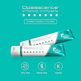 Opalescence Whitening Toothpaste for Sensitive Teeth (2 Pack) - Oral Care, Mint Flavor, Gluten Free - TP-5167-2