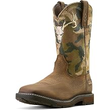ARIAT Men's Groundbreaker Antler Waterproof Wide Square Toe Work Boot