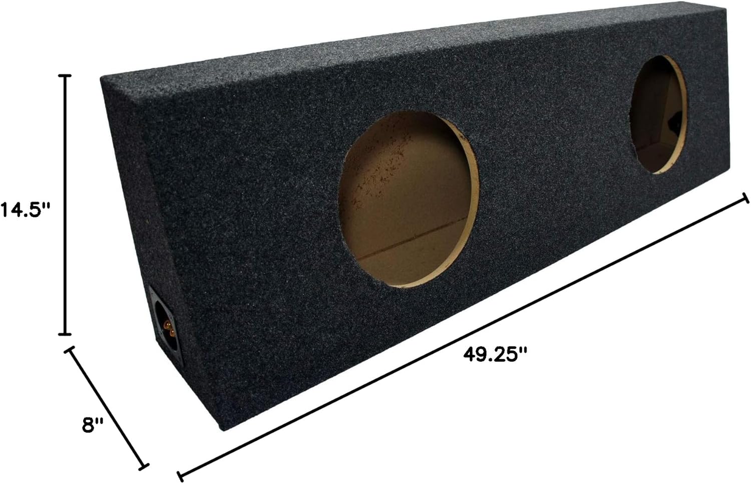 American Sound Connection Kicker Bundle Compatible with Universal Vehicle C10 Comp 10" Dual 10" Loaded Sub Box Enclosure for Standard Cab Truck