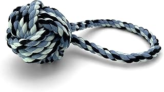 PetBox Weaved Rope Ball Toy for Toss, Fetch, Chew and Tug-O-War, 3
