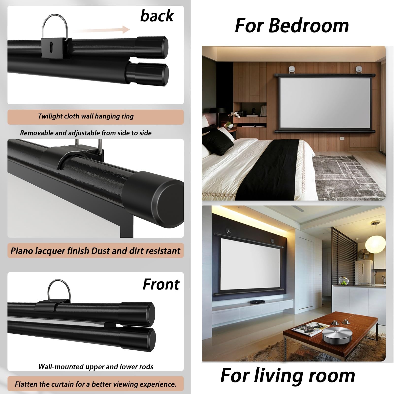 Amazon.co.jp: 手動吊り下げ式 プロジェクター スクリーン 巻き上げ