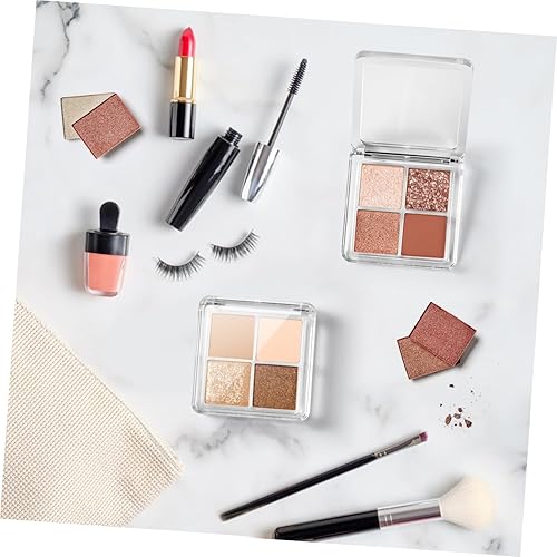 Miniatura 8 de Beaupretty 4 piezas de sombra de ojos vacía de 4 rejillas, sombra de ojos, estuche de almacenamiento de lápiz labial, caja de maquillaje