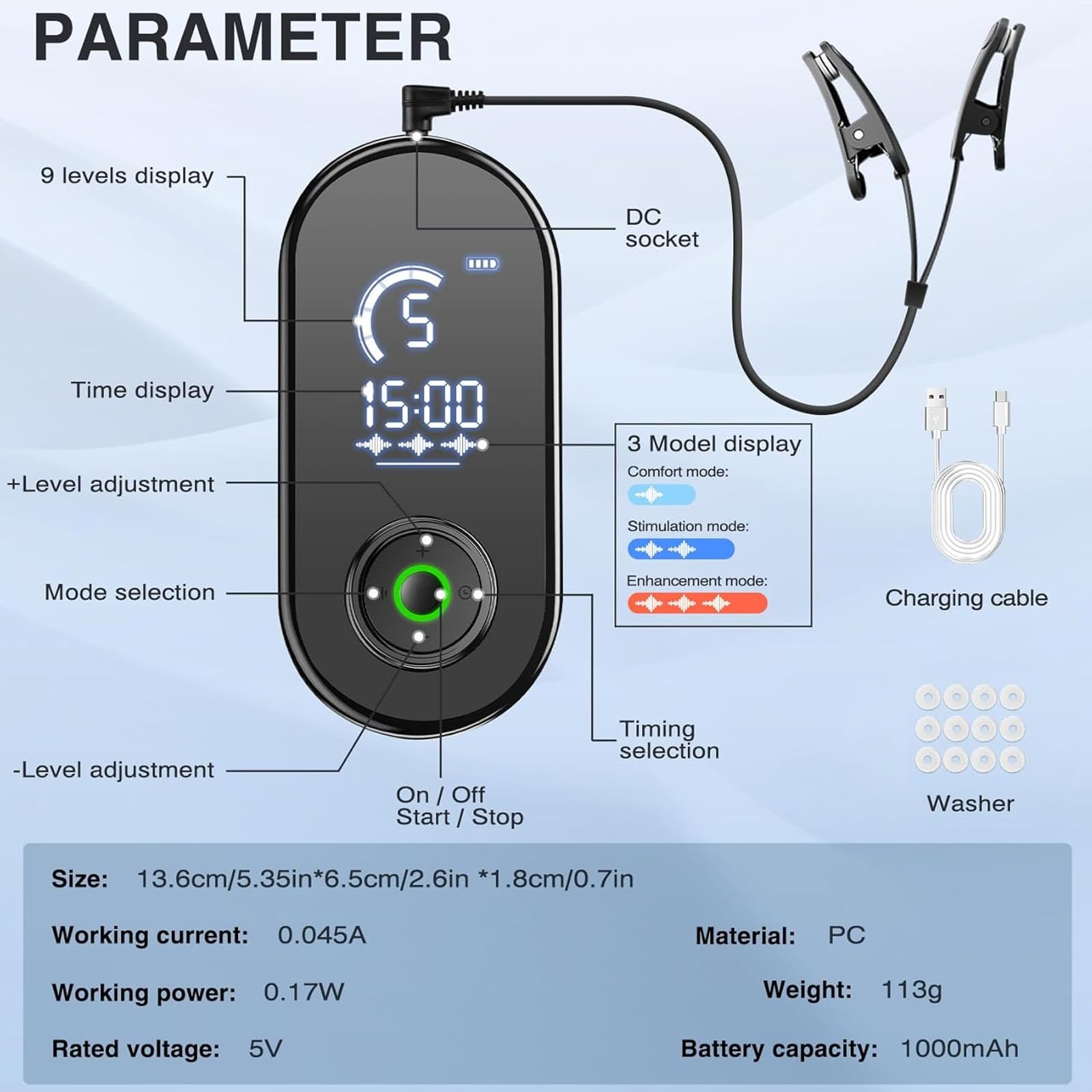 Aide au sommeil pour adultes - Appareil de stimulation du nerf vago | Clip d'oreille pour soulager l'anxiété et le stress, améliore le sommeil profond et favorise la tranquillité intérieure