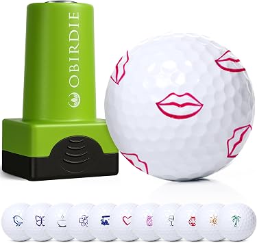 Golf Ball Marker Stamp | Golf Accessories for Women | Self-inking golf ball marker, fast-drying, waterproof. Reusable stamper makes great golf gifts for women or fun golf gadget