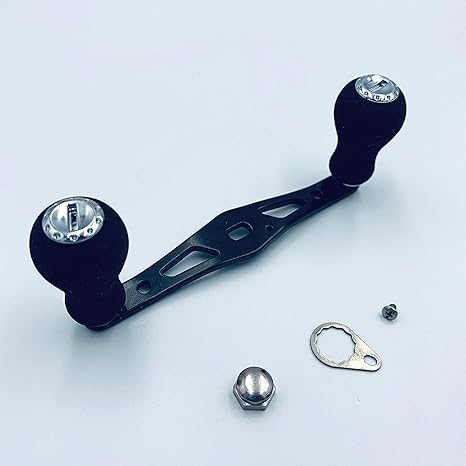 Amazon パワーハンドル ダイワ ノブ カスタム ブラック ベイトリール 95mm ダブル ハンドル Diy 工具 ガーデン