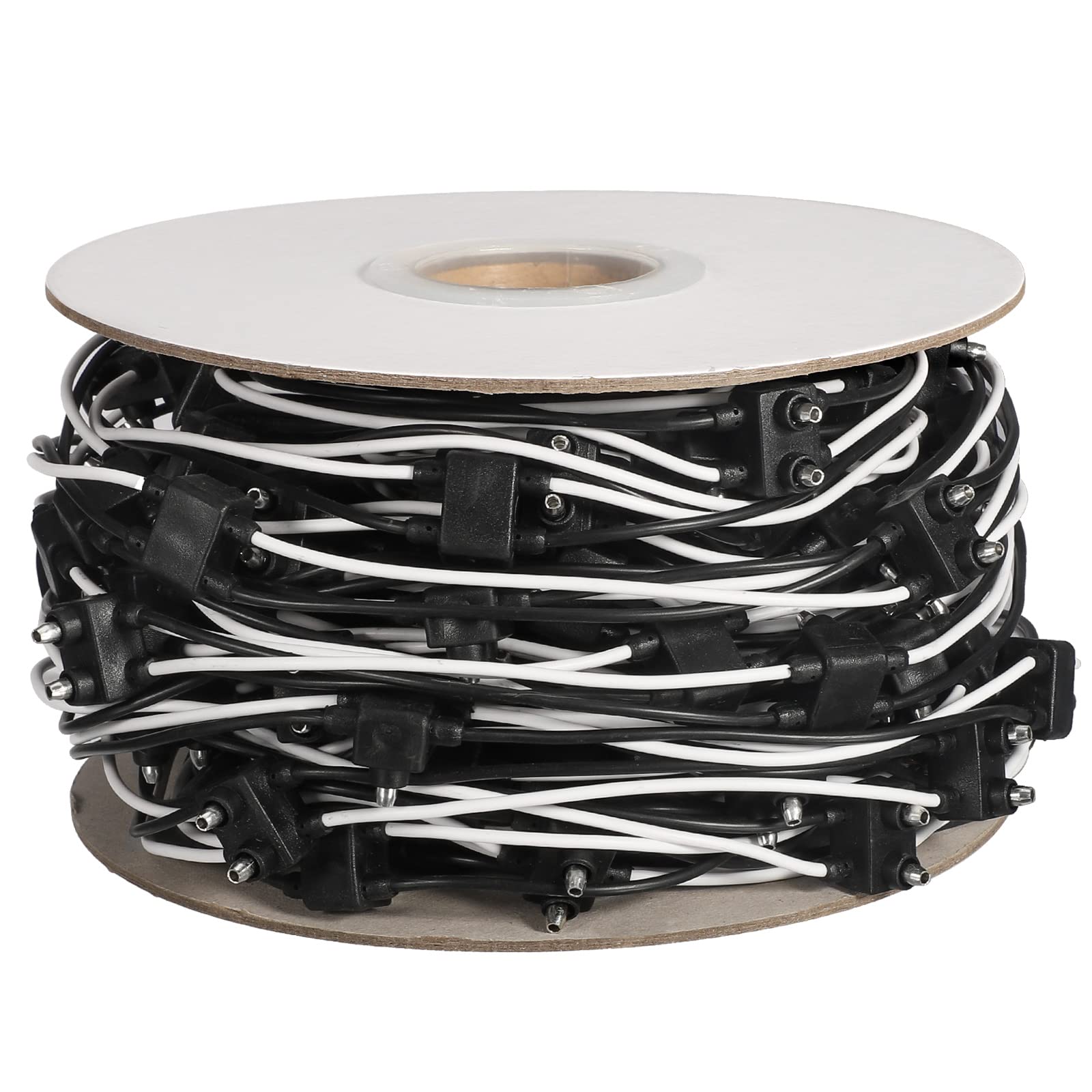 Partsam Lot de 150 fiches mâles à 2 broches, câble de 15,2 cm entre les prises