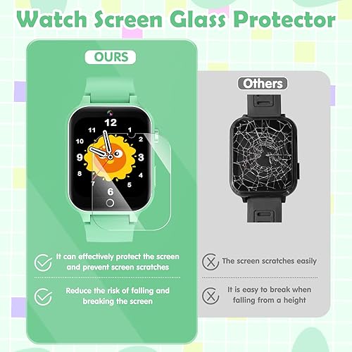 Miniatura 59 de Luyiilo Reloj inteligente para niños, reloj inteligente para niños, juguetes con 26 juegos de rompecabezas, pantalla táctil, cámara HD, reloj