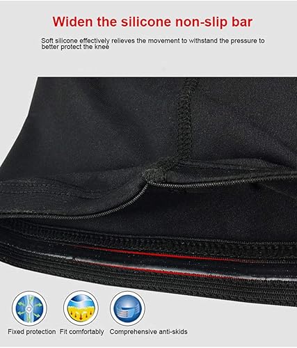 Miniatura 6 de PISIQI Rodilleras de compresión para baloncesto, voleibol, rodilleras de compresión para piernas de fútbol para adultos, rodillera de apoyo para