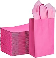 Vista 12 de DjinnGlory Paquete de 100 pequeñas bolsas de regalo de papel azul marino con asas (azul náutico) de 9 x 5.5 x 3.15 pulgadas para boutiques, bodas