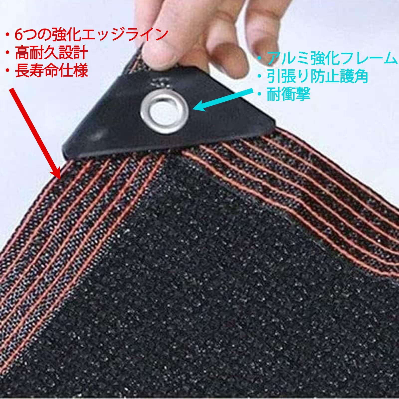 Amazon | 遮光ネット PE, サンシェード 日よけネット 日差し除け, 2 X