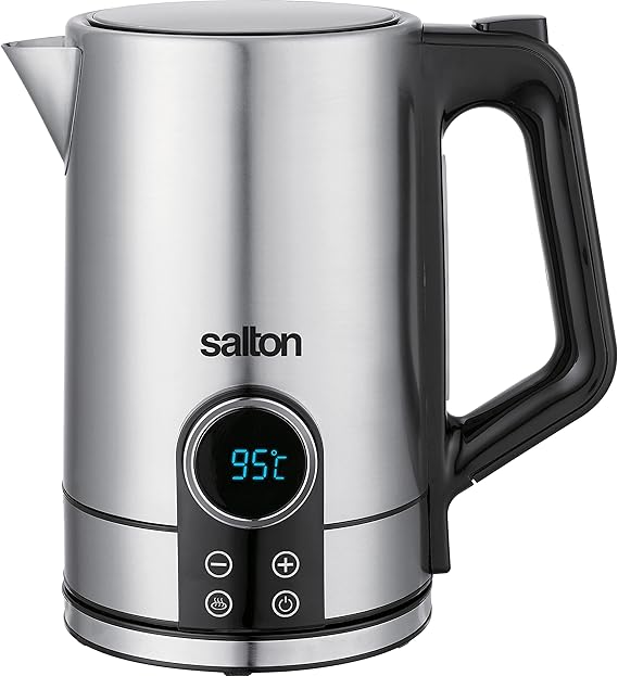 Salton Cordless Electric Stainless Steel Kettle with Variable