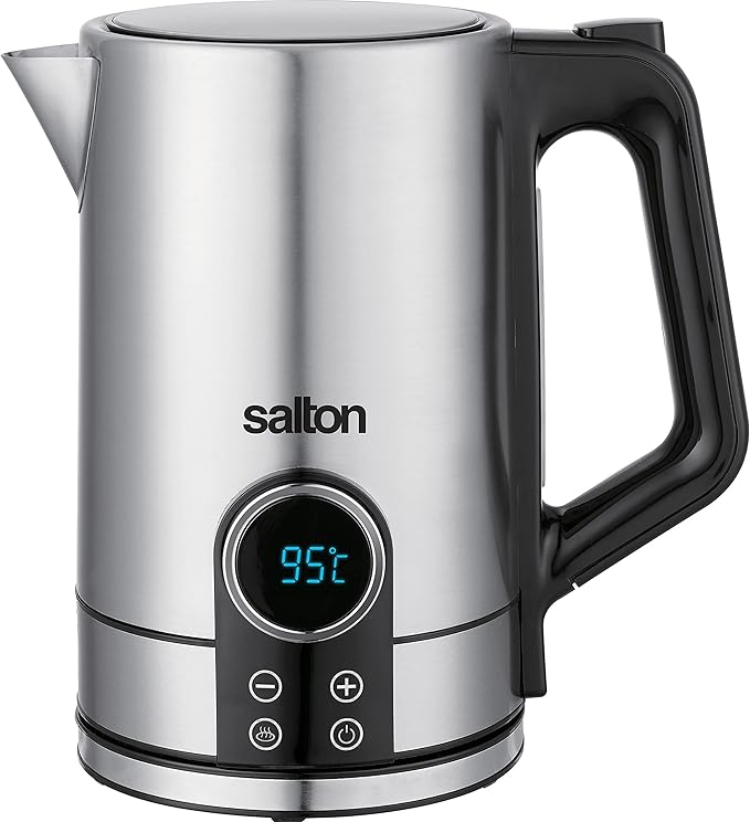 Salton Cordless Electric Stainless Steel Kettle with Variable