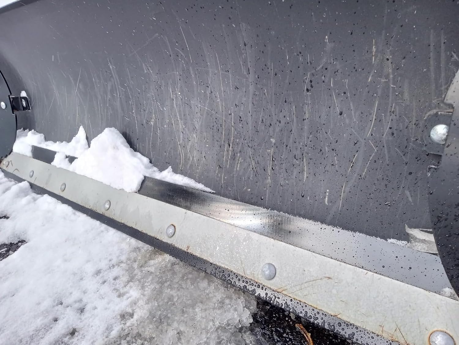 Polyurethane Snow Plow Cutting Edge Blade - (1" x 4") (Black, 78")