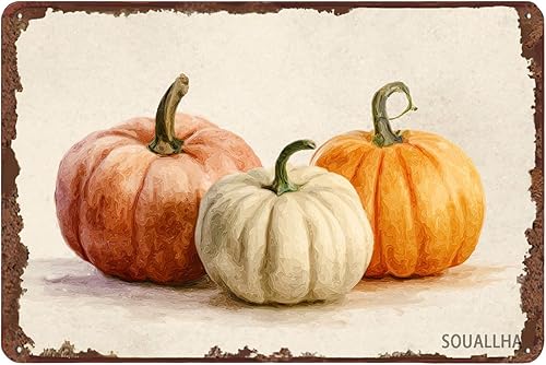 Miniatura 8 de Letrero de estaño divertido Deseos cálidos de invierno Gato Letrero de metal divertido Letreros de invierno rústicos Decoración de pared para patio