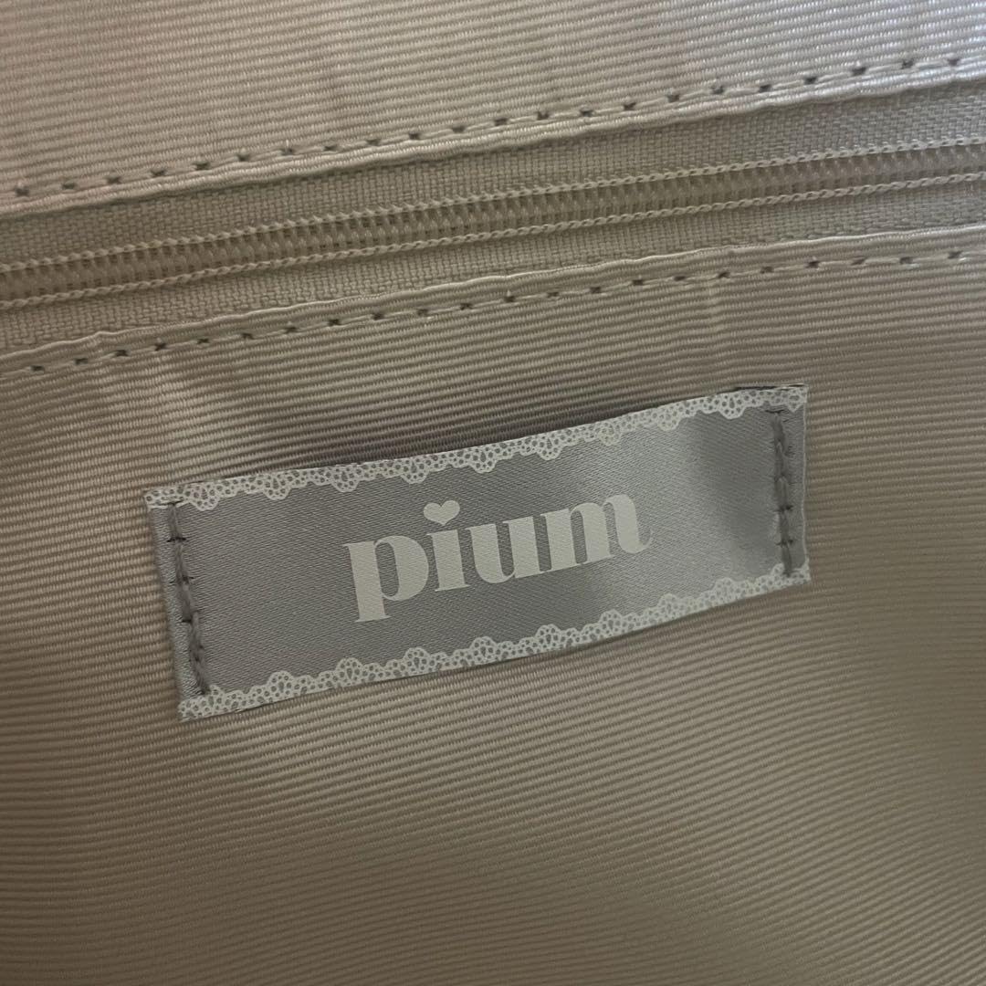 Amazon.co.jp: pium ビジュー piumモノグラムミニバッグ ピンク