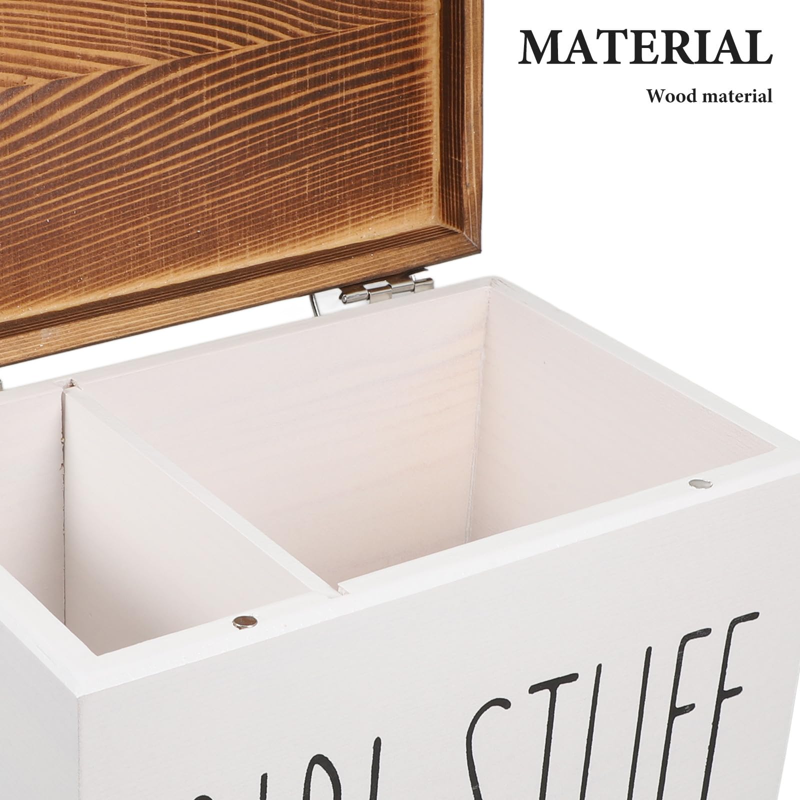 Artibetter Damenhygiene Organizer Holz Aufbewahrungsbox mit Staubschutz und Deckel Große Kapazität für Badezimmer und Schreibtisch Minimalistisches Design für Frauen