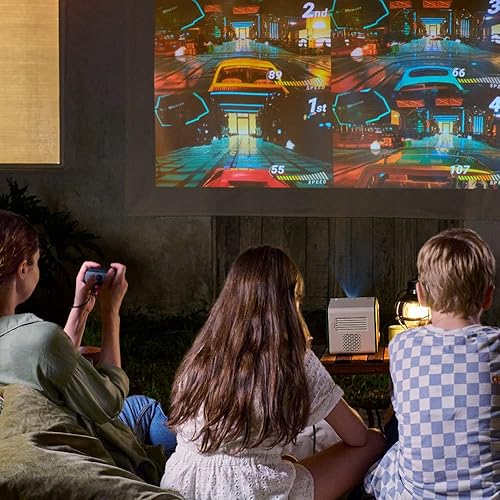 Miniatura 4 de BenQ Proyector inalámbrico GS50 1080p para exteriores  Smart Android TV  WiFi y Bluetooth  Altavoces de 2.1 canales con graves adicionales  HDR10