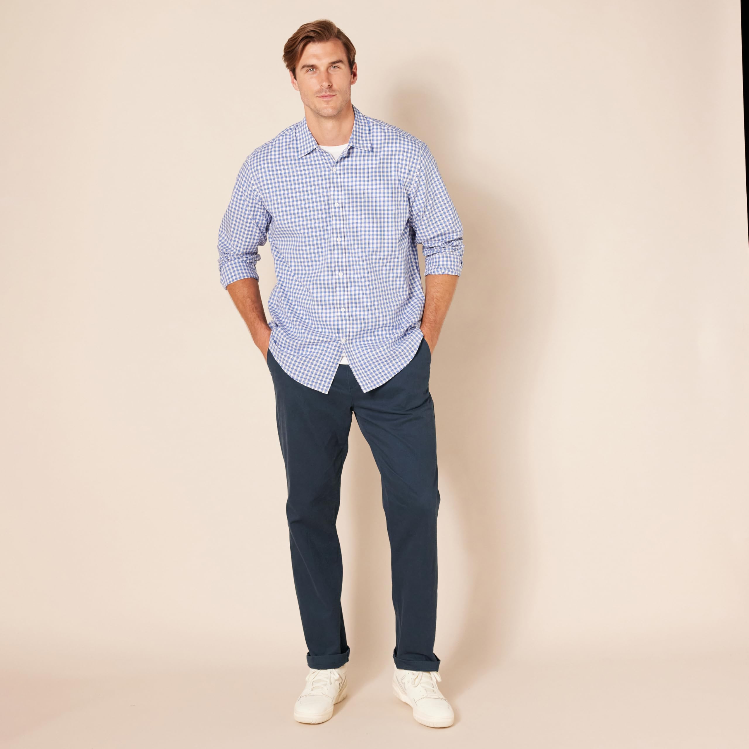 Amazon Essentials Men's Athletic Fit Casual Stretch Chino Work Trousers (Available in Big & Tall) — view 7
