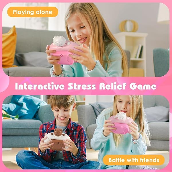 SUPER JOY Quick Push Bubble Game Bambini Mini-Handheld Elettrico Fidget Game Toys Push Game Relieving Stress Fidget Giocattoli per Ragazzi, Ragazze, Ragazzi (Rosa) - 5