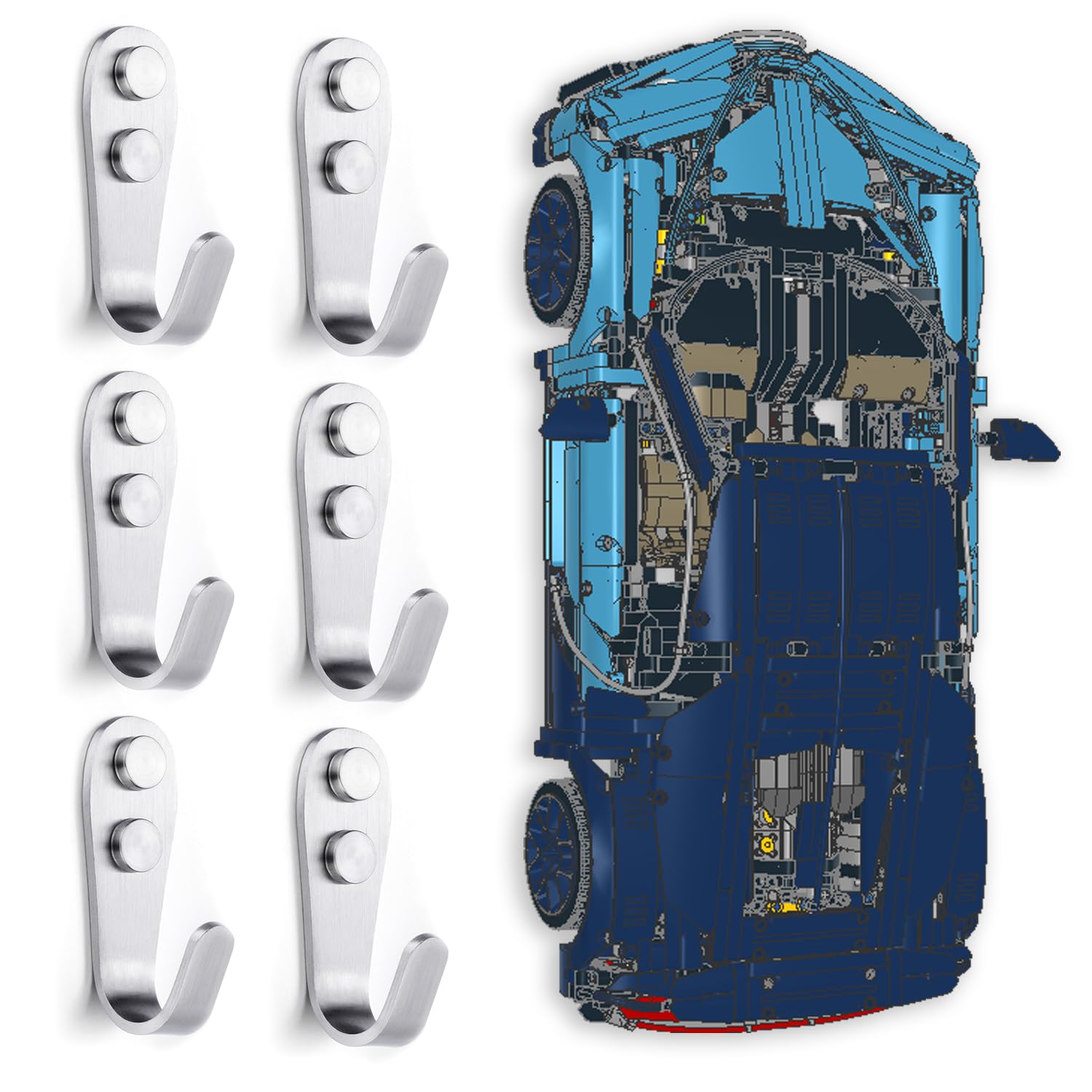 Goods Wall Mount Hook for Lego 42083 Technic Bugatti Chiron (42083 Wall Hook)