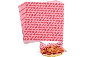 GeeRic Valentine's Day Wax Paper Sheets: Protect Your Romantic Treats!