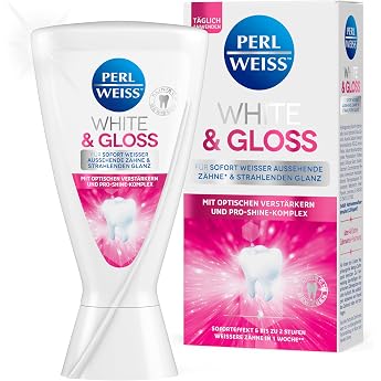 Perlweiss White & Gloss Whitening Toothpaste for Teeth Whitening - 50 ml
