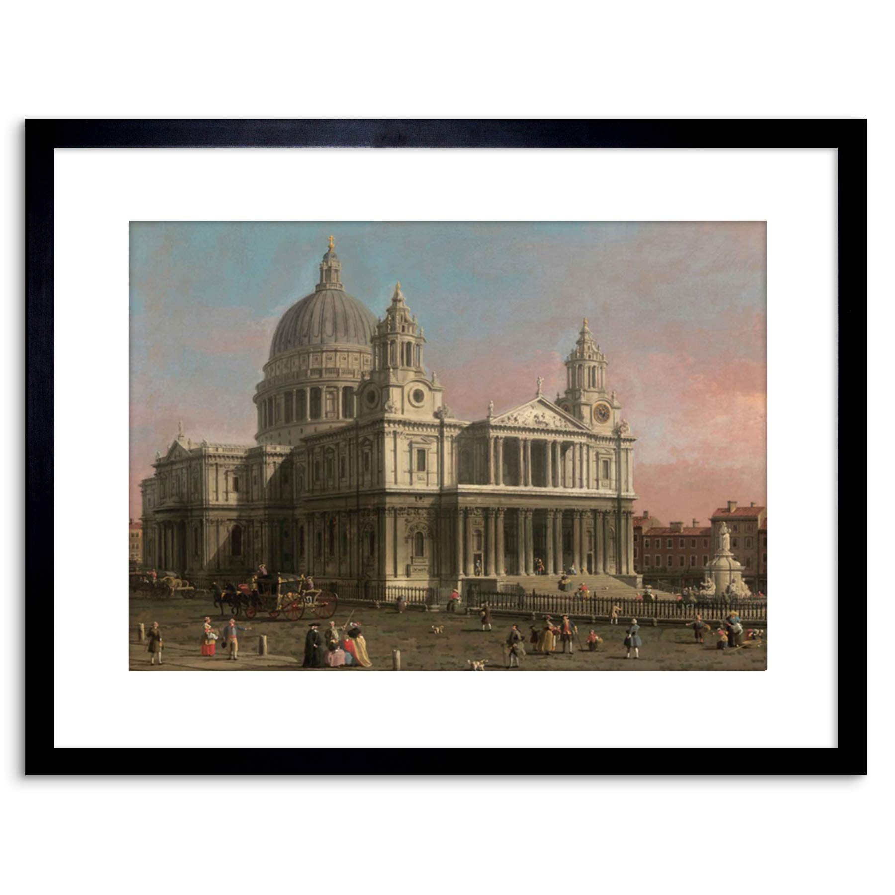 Wee Blue Coo PAINTING OLD MASTER CANALETTO ST PAULS CATHEDRAL LONDON FRAMED PRINT F97X5119