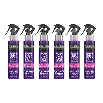 John Frieda Frizz Ease 3-day Flat Iron Spray, Heat-activated Straightening Spray, to Block Out Frizz, with Keratin Protein, 3.5 Ounce Pack of 6