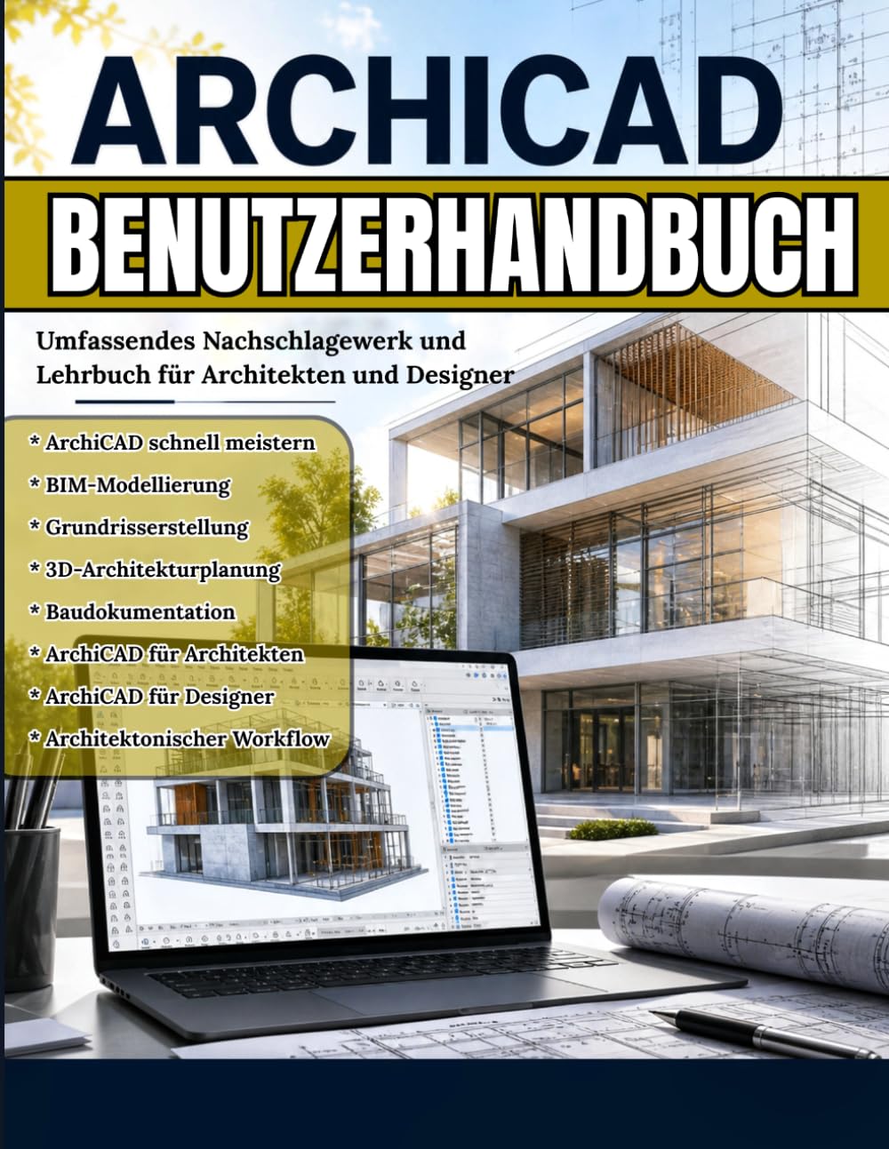 ARCHICAD BENUTZERHANDBUCH: ArchiCAD schnell meistern – Das praktische Handbuch für BIM-Modellierung, Grundrisse, 3D-Design und veröffentlichungsfähige Baupläne für Architekten und Designer