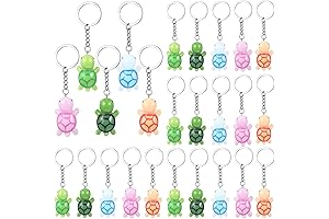 Inbagi Mini Turtle Keychains: Bulk Charm for Parties, Classrooms and More